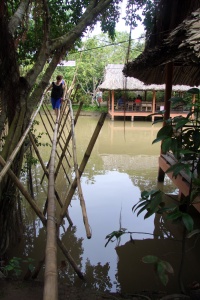 Affen- oder Bambusbrücke