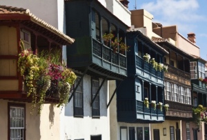 traditionelle Balkonhäuser in Santa Cruz de La Palma