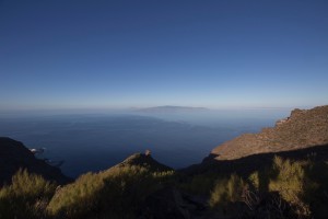 Blick über den Guama nach La Gomera